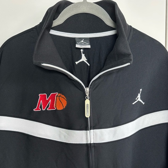 Men's Nike Air Jordan XL Full Zip Track Jacket Black Basketball UMD - Picture 5 of 11